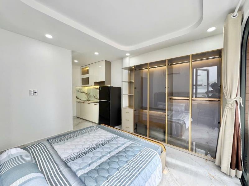 Studio ban công lớn full nội thất ngay lê quang định tiện đi chợ bà chiểu, hoàng hoa thám, quận 1, quận 3, phú nhuận  - Ảnh 2