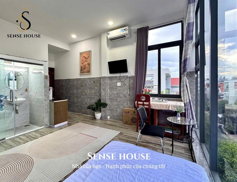 Studio view kính | ngay nguyễn sơn - wc hoang dã - full nội thất sẵn tivi, bếp điện từ  - Ảnh 4