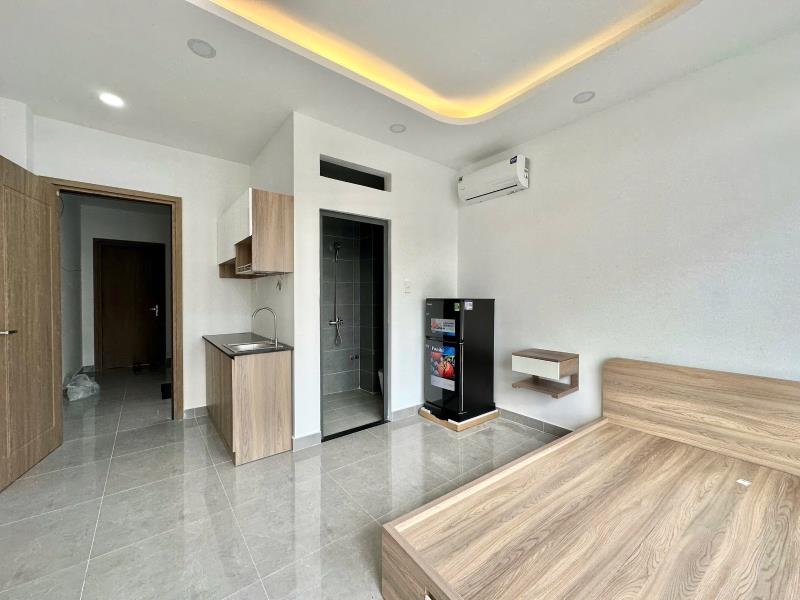 Cho thuê căn hộ studio - full nội thất - bancon to- nơ trang long - bình thạnh - Ảnh 2