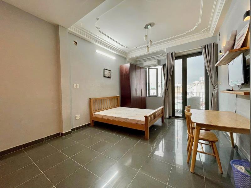 Cho thuê căn hộ ban công, máy giặt riêng – nội thất đầy đủ – 38m² nguyễn xí, bình thạnh – gần chợ bà chiểu