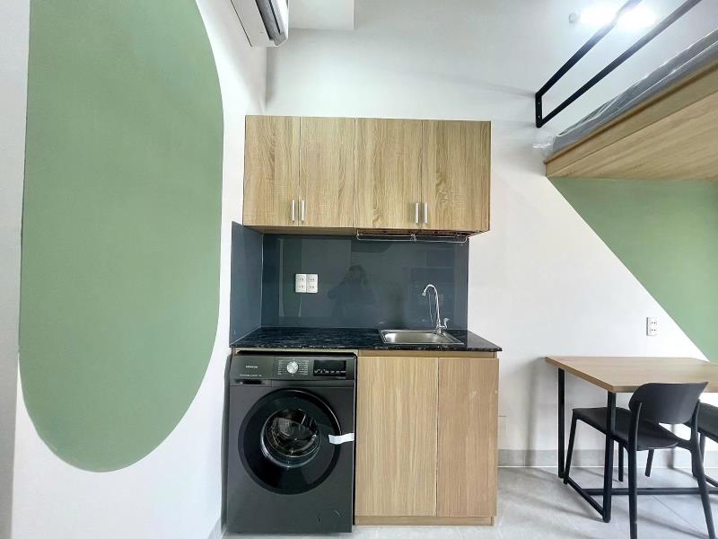 Căn hộ mới gác cao ban công lớn máy giặt riêng full nội thất đường ngô đức kế sát bên quận 1 , tiện ra hàng xanh , quận 3 - Ảnh 4