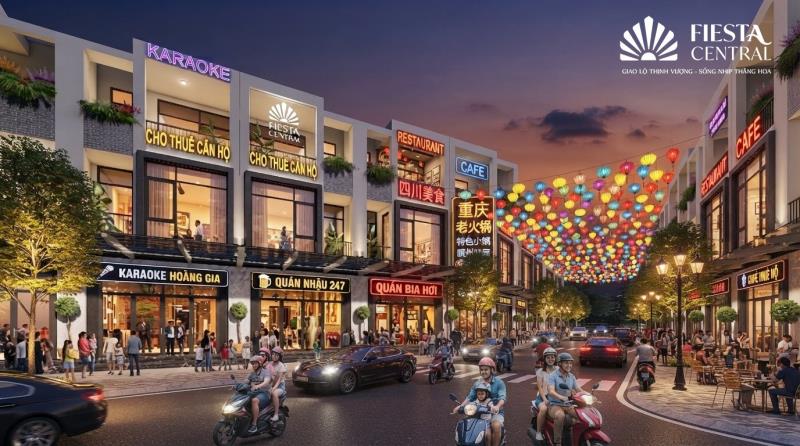 🌆 Nhà phố fiesta central – khi mỗi căn shophouse góp một màu sắc cho tuyến phố  - Ảnh 3