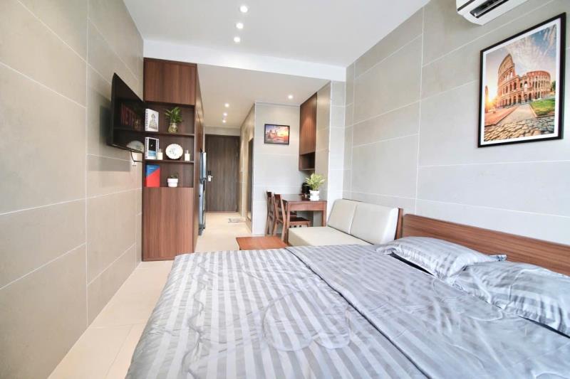 Cho thuê căn hộ cao cấp có ban công full nội thất đường nguyễn kiệm quận phú nhuận, sát q1, q3