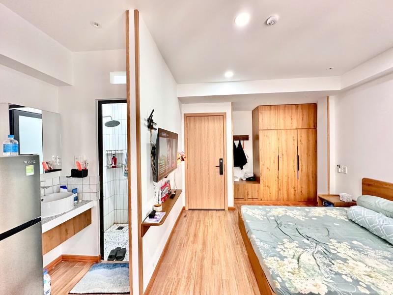 Cho thuê căn hộ mini full nội thất phan văn trị đi đại học văn lang bình thạnh - Ảnh 4