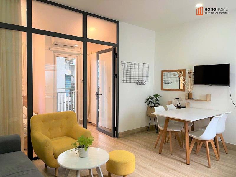 Cho thuê căn hộ 1 phòng ngủ bình thạnh, full nội thất, ban công, cửa sổ lớn, rộng rãi, thoáng mát, gần điện biên phủ, quận 1, quận 3 - Ảnh 3