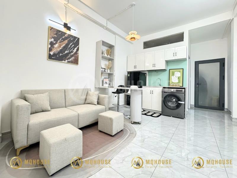 Căn hộ 1pn full nội thất cao cấp ban công lớn cmt8 quận 3 gần toà nhà viettel, vòng xoay dân chủ - Ảnh 4