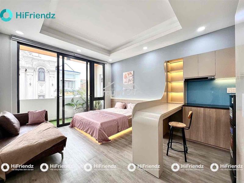 Studio ban công full nội thất chỉ tính điện nước gần iuh cs3