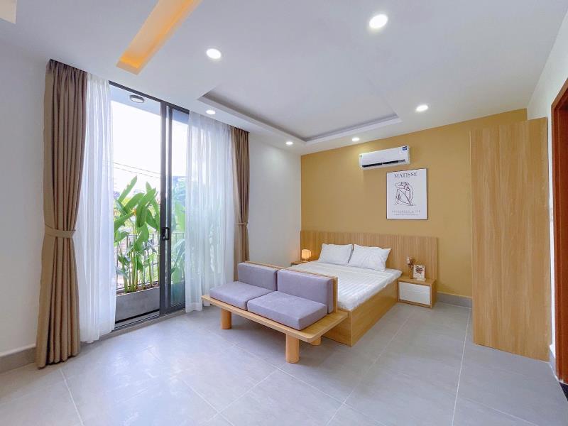 Cho thuê căn hộ 1pn hai bà trưng q1 - sát công viên lê văn tám - có ban công, máy giặt riêng, full nội thất