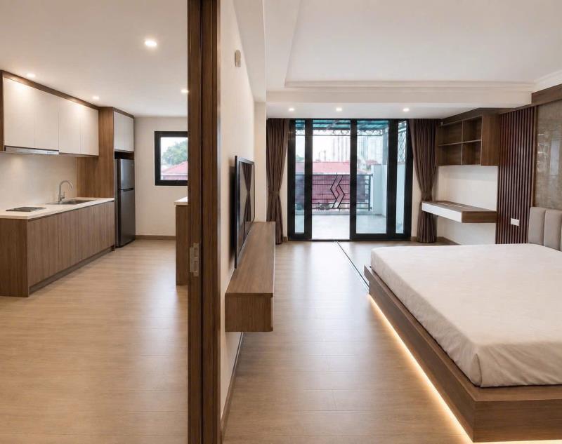 Cho thuê căn hộ 1pn - 45m2 tách bếp có ban công full nội thất - ngay tại võ thị sáu, quận 3 gần chơi tân định và giáp với quận 1, thuận tiện di chuyển lên trung tâm - Ảnh 2