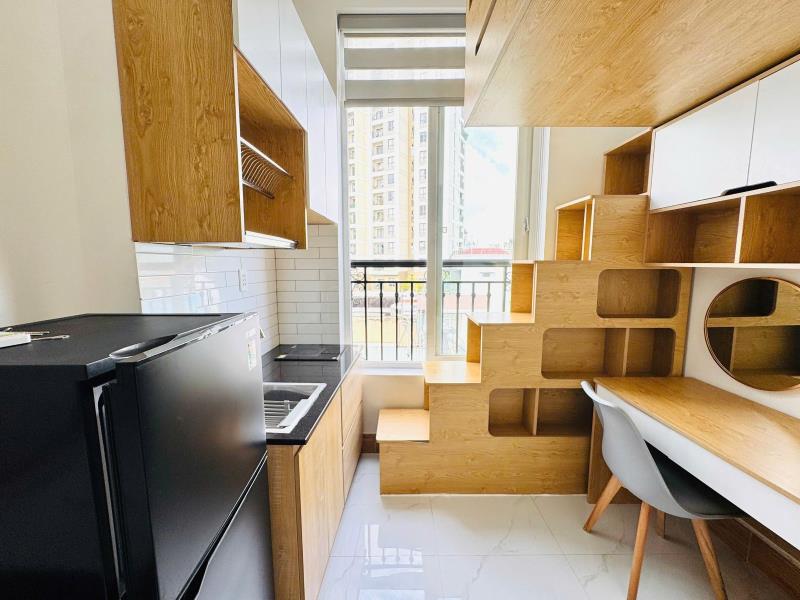Chính chủ cho thuê duplex cầu thang gỗ siêu mới đầy đủ tiện nghi ra vào vân tay qua gò vấp ,quận 1,3,10 thuận tiện ! - Ảnh 3