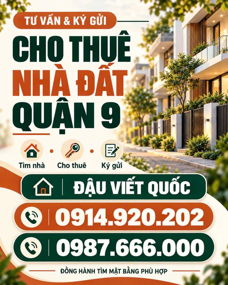 Cho thuê kho nhỏ 70m2 số 68 bưng ông thoàn, phú hữu - đường lớn, giá 6 tr/tháng