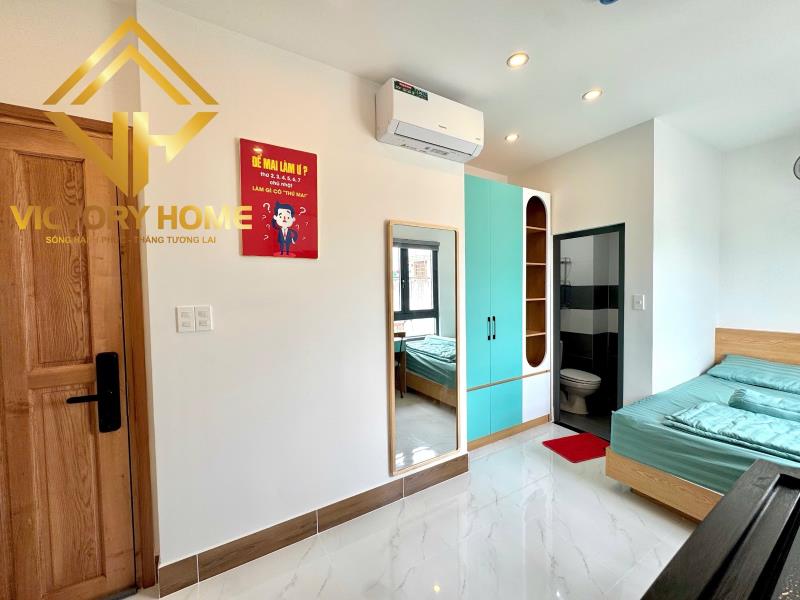 Cho thuê căn hộ mới cửa sổ thoáng bếp xa máy giặt riêng full nội thất lê quang định gần hàng xanh tiện quận 1 - Ảnh 4