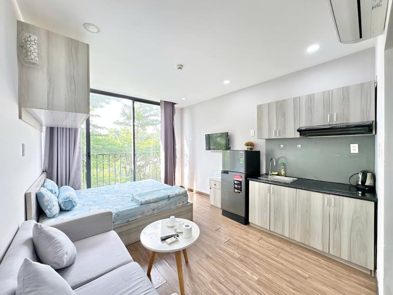 Căn hộ 40m2 ban công thoáng ngay hàng xanh giáp quận 1,2 ngay bạch đằng, bình thạnh - Ảnh 3