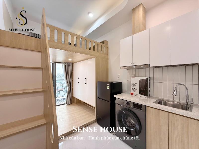 Khai trương căn hộ duplex ban công | full nội thất cao cấp | ngay khu sân bay | toà nhà thang máy - Ảnh 2