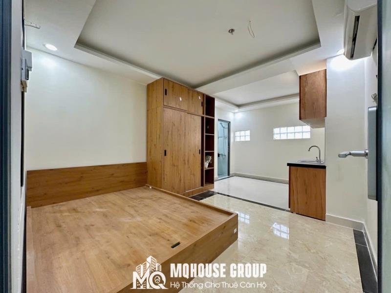 Studio mới 100%, thang máy, cửa phòng vân tay