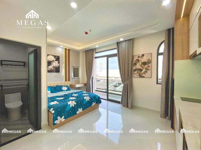 Cho thuê căn hộ studio cao cấp có ban công cực thoáng, full nội thất mới 100% - Ảnh 4