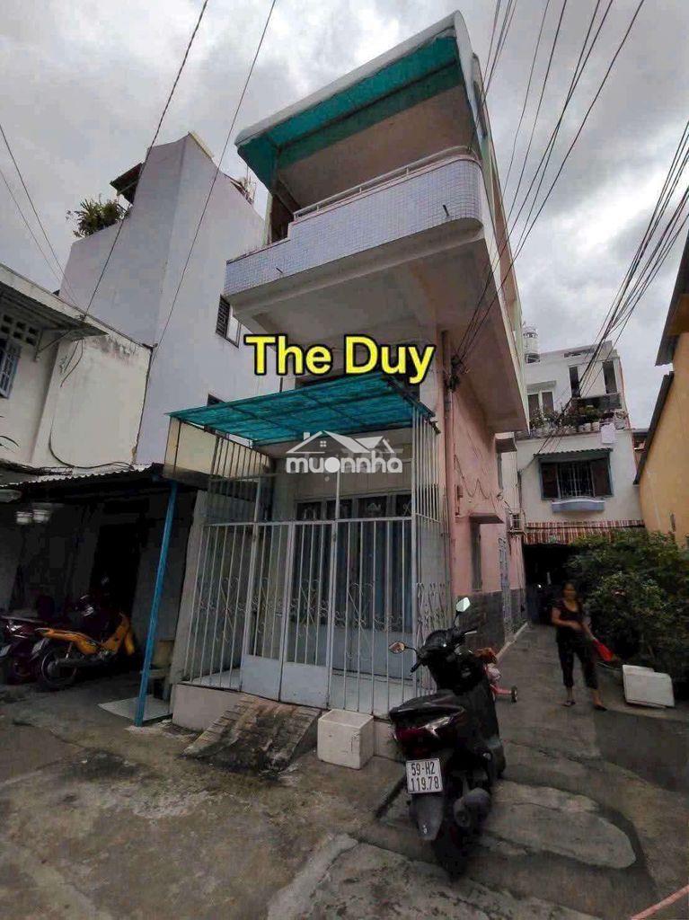 Cho thue nhà hẻm xe máy, 1 xet, võ văn kiêt q.1