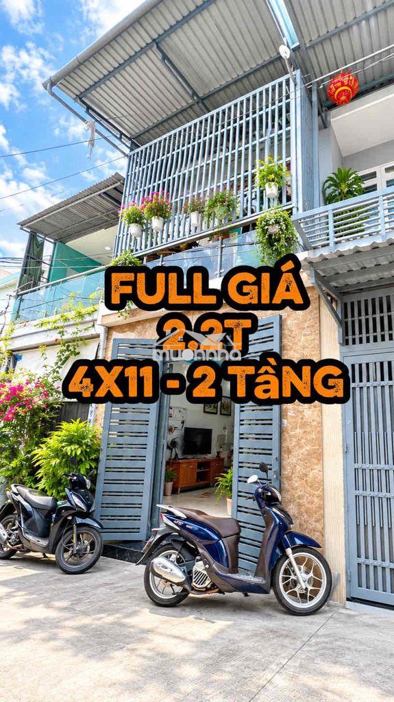 Chỉ 2.2t - 2 tầng - 4 x 11, ngay nguyễn ảnh thủ - trung chánh hóc môn. - Ảnh 2