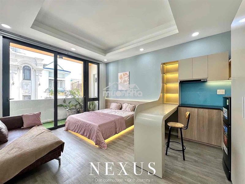 Cho thuê căn hộ banconl 35m2 full n.thất ngay lotte nguyễn văn lượng.