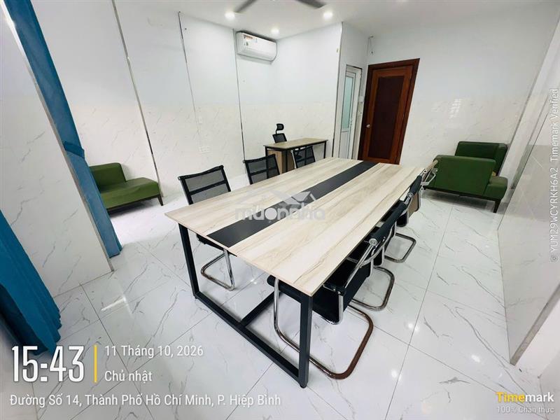 Cho thuê văn phòng kdt vạn phúc city 35m giá 7.5tr full nội thất