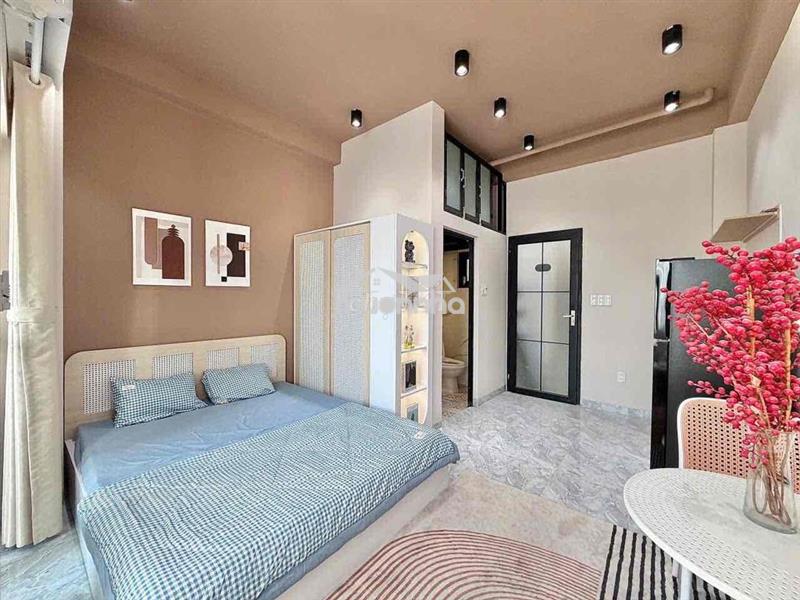 Cho thuê chdv full nội thất - máy giặt riêng ngay gò dầu, gần aeon tp